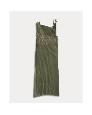 Fortela Silk Crepe Dress - Green
