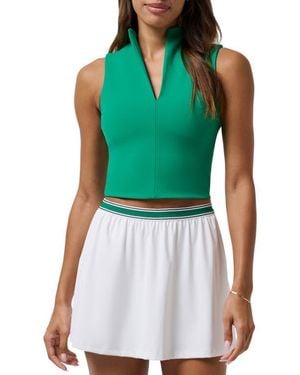 Travis Mathew Moveknit Crop Sleeveless Top - Green