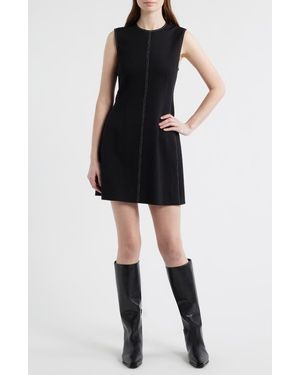 Rag & Bone Irene Contrast Embroidery Minidress - Black