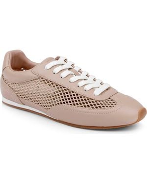 L'Agence Jarah Mixed Media Sneaker - Pink