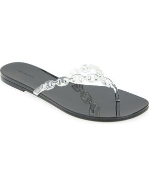 Tory Burch Gemini Link Jelly Flip Flop - Gray