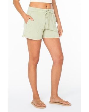 Roxy Dawn Light Drawstring Shorts - Green