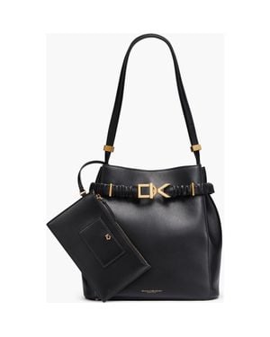 Donna Karan Gingham Bucket - Black