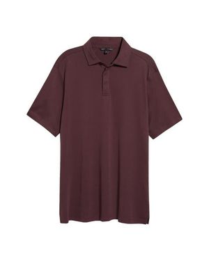 Robert Barakett Georgia Solid Pima Cotton Polo - Purple