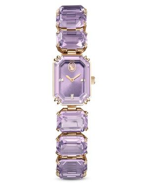 Swarovski Millenia Bracelet Watch, 23Mm X 17Mm Case - Purple