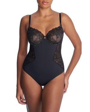 Natori Statement Underwire Bodysuit - Blue