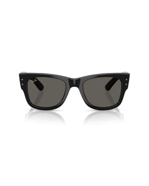 Ray-Ban X A$Ap Rocky Blacked Out Mega Wayfarer 63Mm Square Sunglasses