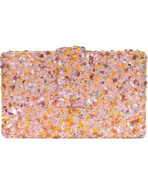 Simitri Fusion Sequin Kitsch Clutch - Pink