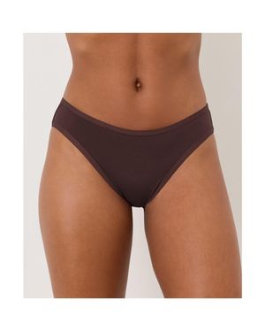 Pact Everyday Classic Fit Bikini 5-Pack Made With Organic Cotton - Brown