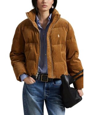 Polo Ralph Lauren Quilted Corduroy Down Jacket - Brown