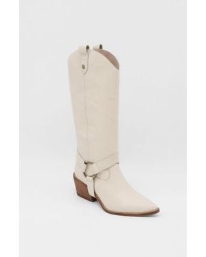 Stivali New York Penelope Western Cowboy Convertible Boots - White