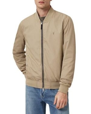 AllSaints Bassett Reversible Bomber Jacket - Natural