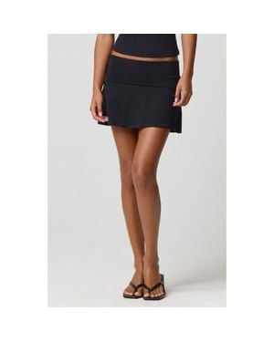 Florence By Mills Cotton Blend Fold Over Skort - Blue