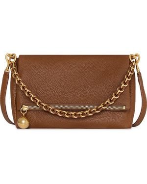 Rebecca Minkoff Foldover Leather Crossbody Bag - Brown