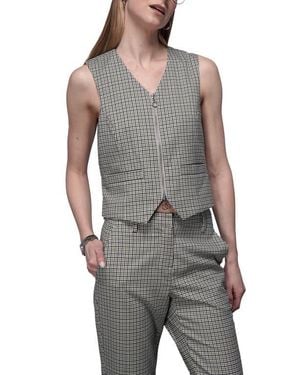 WILDFANG The Empower Zipper Vest - Gray