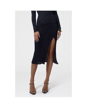 Missoni Metallic Rib Midi Skirt - Black