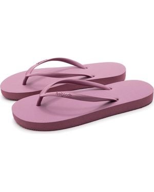 feel good Slimz Core Natural Rubber Flip-Flop Thong Sandals - Purple