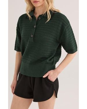 Varley Guilia Texture Polo - Green