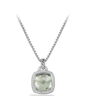 David Yurman 'Albion' Pendant With Semiprecious Stone And Diamonds - White