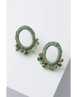 Noonday Collection Anjana Crochet Midi Earrings - Green