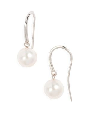 Nordstrom Akoya Pearl Drop Earrings - Metallic