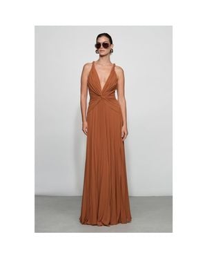 Et Ochs Haddon Gown - Brown