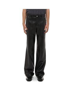 Helmut Lang Bonde Leather Utility Pants - Black