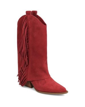 MIA Deston Pointed Toe Western Boot - Red