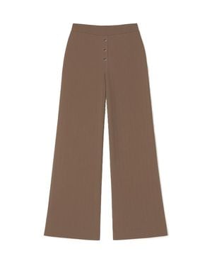VIR VITA Pointelle Lounge Pant - Brown