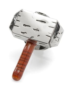 Cufflinks Inc. 3D Thor Hammer Lapel Pin - White
