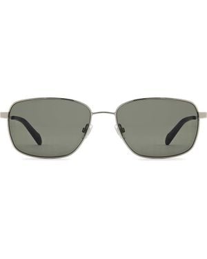 Fossil 58Mm Rectangular Sunglasses - Gray