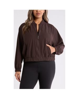 Zella Atlas Bomber Jacket - Brown