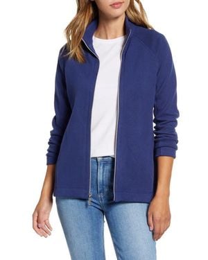Tommy Bahama New Aruba Zip-up Stretch Cotton Jacket - Blue