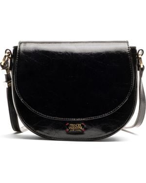 Frances Valentine Mini Ellen Leather Crossbody Bag - Black