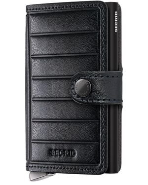 Secrid Premium Miniwallet+ Emboss Lines - Black