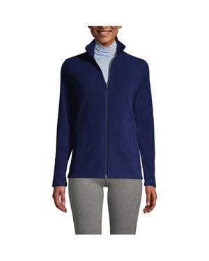 Lands' End Anyweather Fleece Full Zip Jacket - Blue