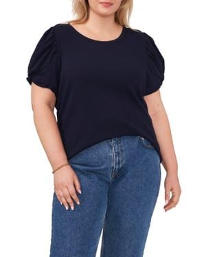 1.STATE Puff Sleeve Top - Blue