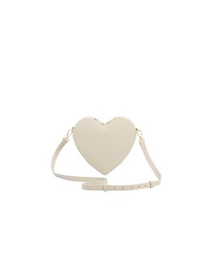 Fable England Penelope Heart Crossbody Purse - White