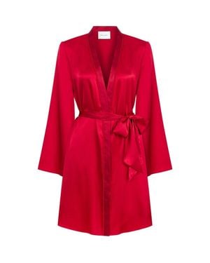 Mers Silk Anya Silk Robe - Red