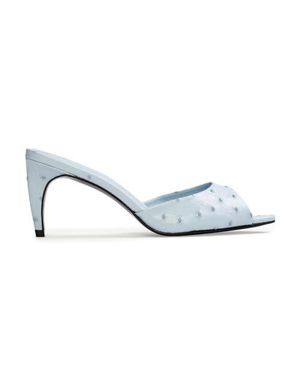 Black Suede Studio Jazz 70 Sandal - White