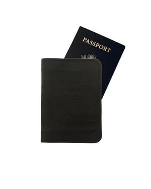 Deux Mains Woven Passport Holder - Black