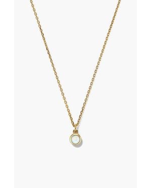 MEJURI Sia Birthstone Pendant Necklace - Metallic