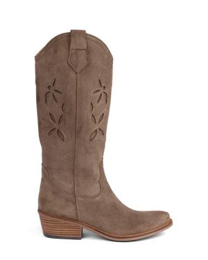 Penelope Chilvers Jasmine Embroidered Western Boot - Brown