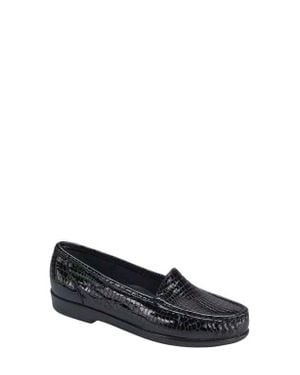 SAS Simplify Nubuck Leather Loafer - Black