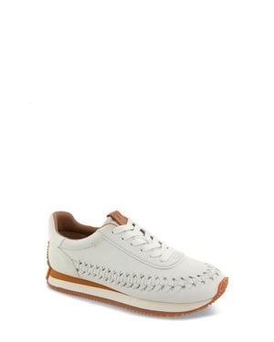 Gentle Souls Jolena Woven Detail Sneaker - White