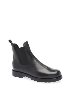 Kleman Tonnant Lugged Plain Toe Chelsea Boot - Black