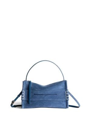 JW Anderson Small Loafer Leather Top Handle Bag - Blue