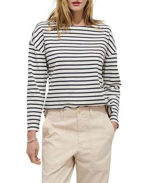 Alex Mill Avignon Stripe Boat Neck Top - Multicolor