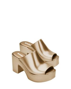 Melissa Hype Platform Slide Sandal - Metallic