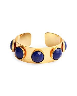 Nest Lapis Hammered Cuff Bracelet - Blue